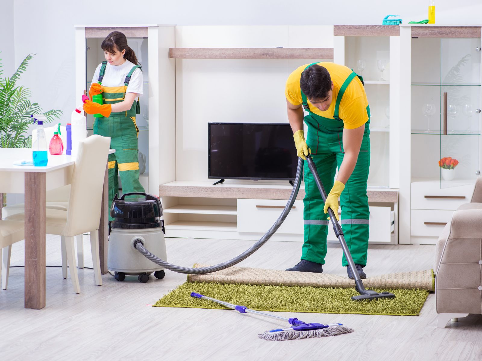 Can cleaners organize and tidy up spaces as well?